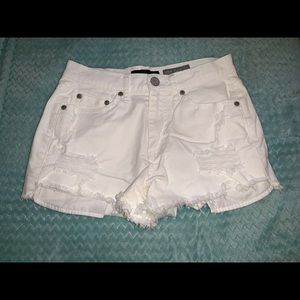 White Aeropostale high waisted shorts